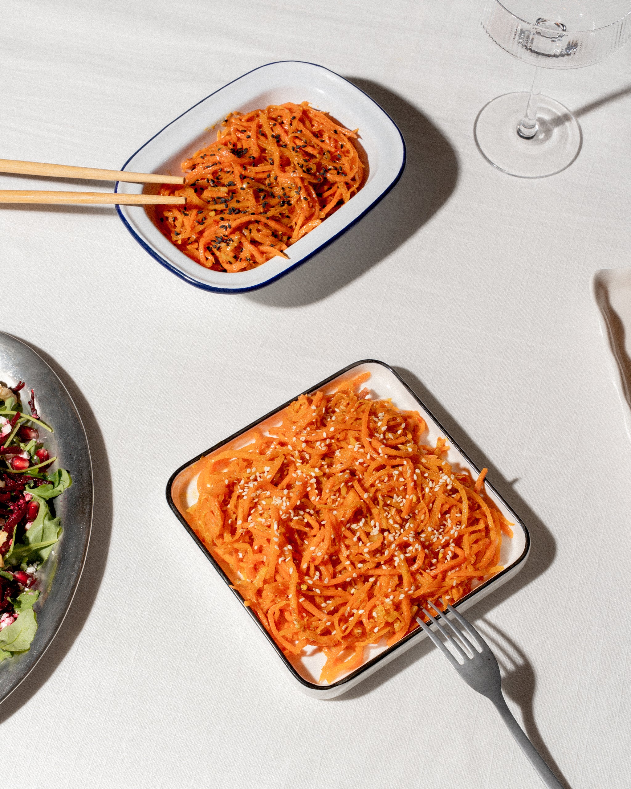 Korėjietiškai ruoštos morkos